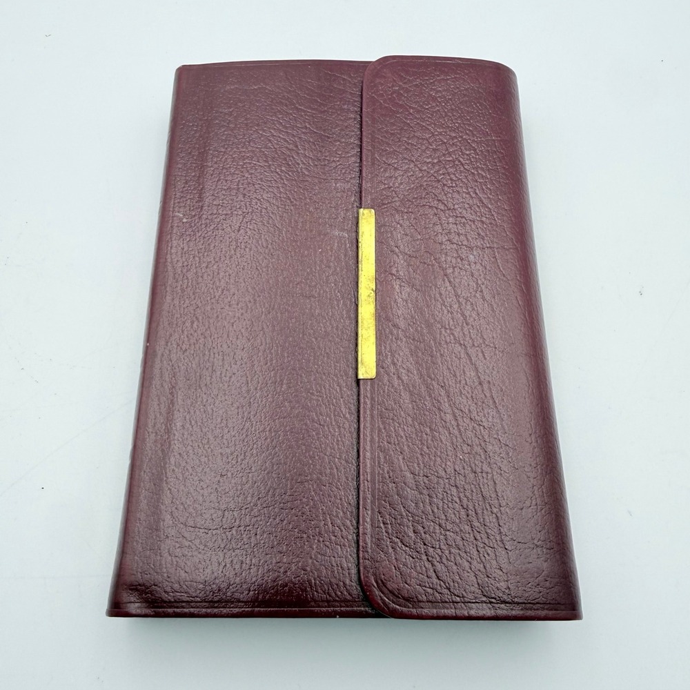 Vintage 1972 Thomas Nelson KJV Holy Bible Red Letter Burgundy Magnetic Flap